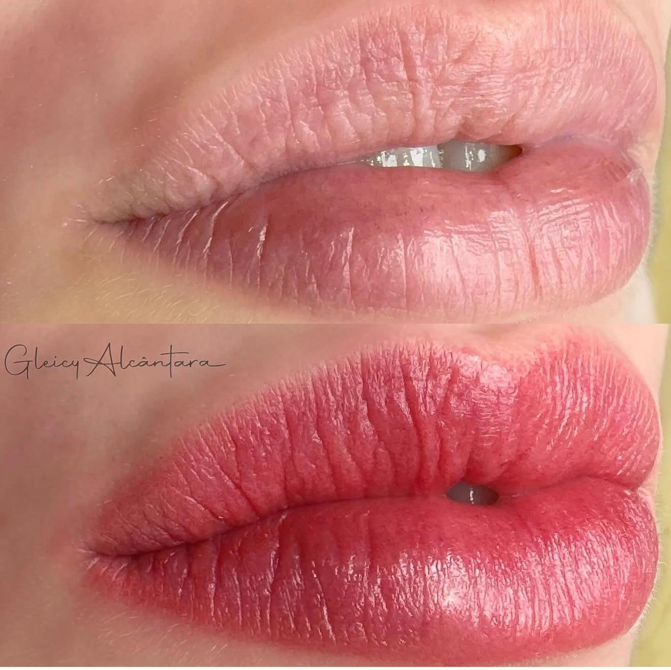 Antes e depois design de sobrancelhas